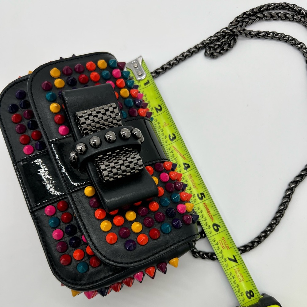 Christian Louboutin Sweet Charity Calf/patent/spikes mix black multicolor - Picture 11 of 16